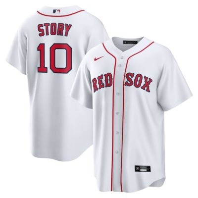 Men's Boston Red Sox MLB Nike Trevor Story Boston Sox Home Replica Jersey