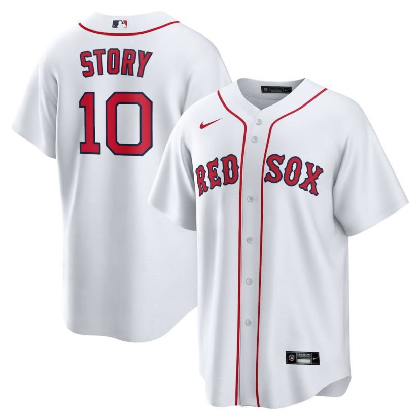 Boston Red Sox MLB Nike Trevor Story Boston Sox Home Replica Jersey