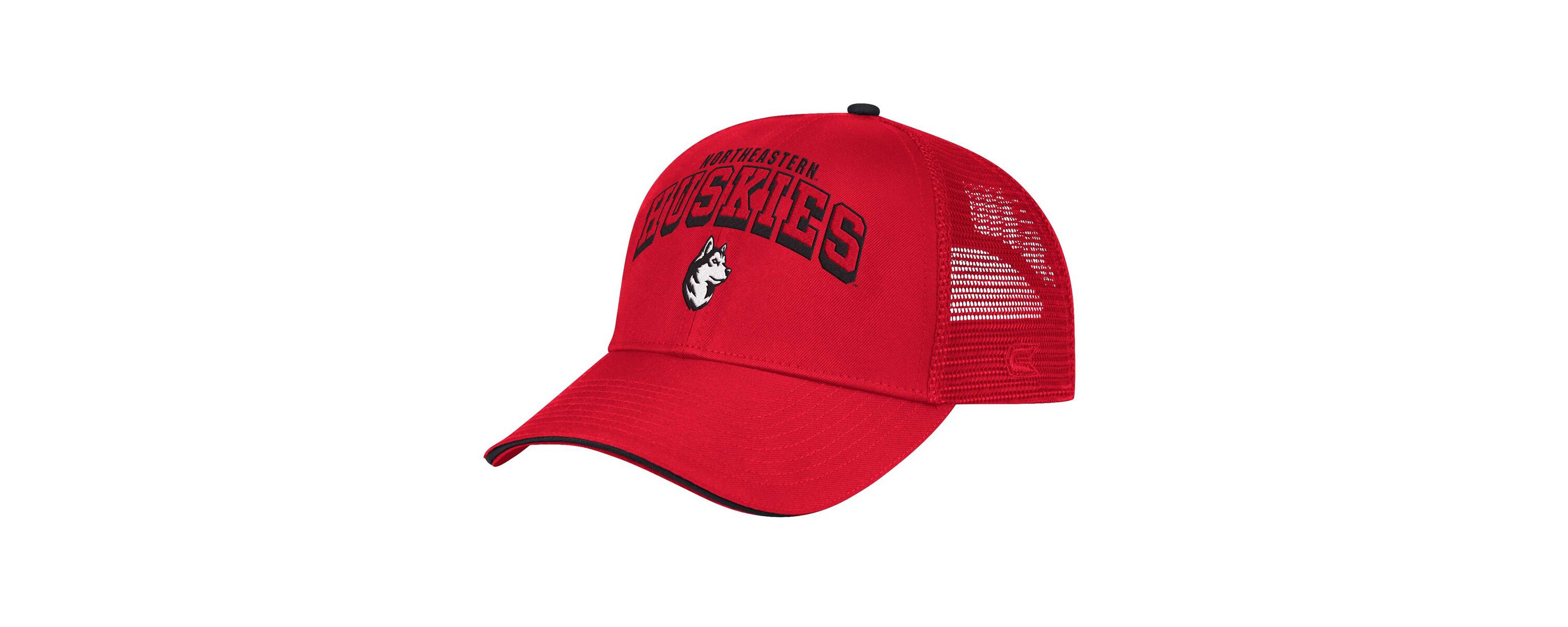 NCAA Northeastern Huskies Wyatt Primary Team Trucker Adjustable Hat