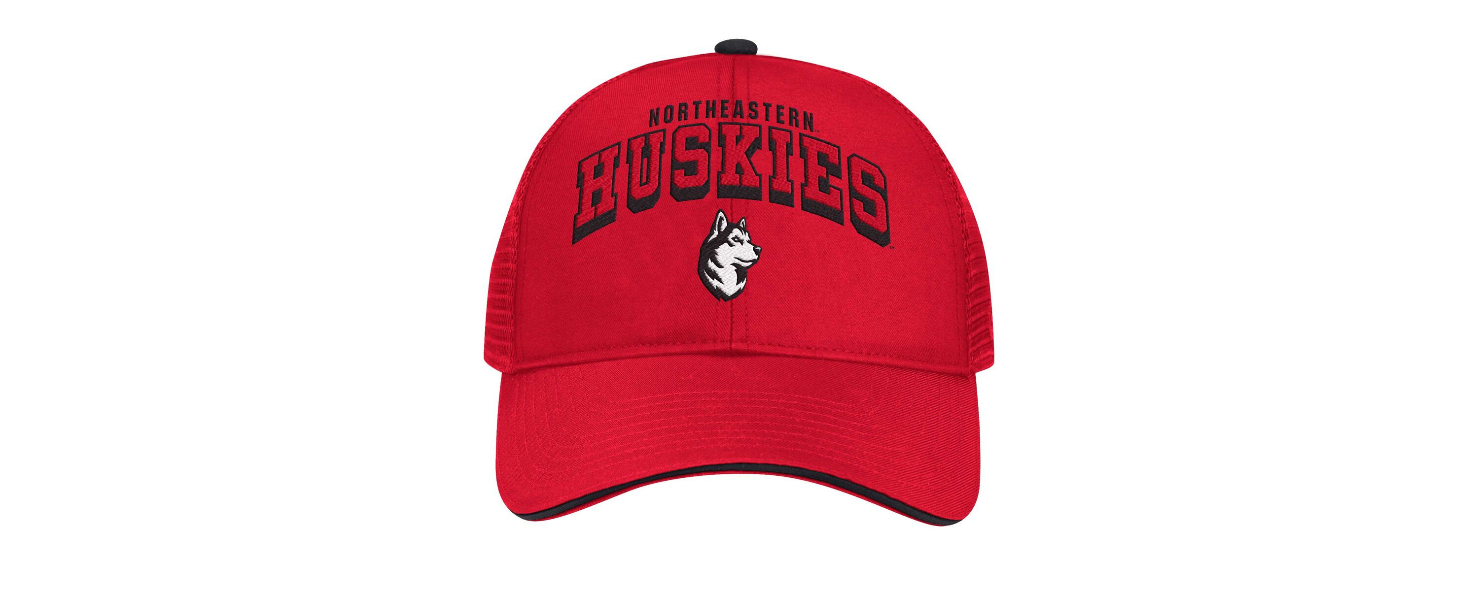 NCAA Northeastern Huskies Wyatt Primary Team Trucker Adjustable Hat