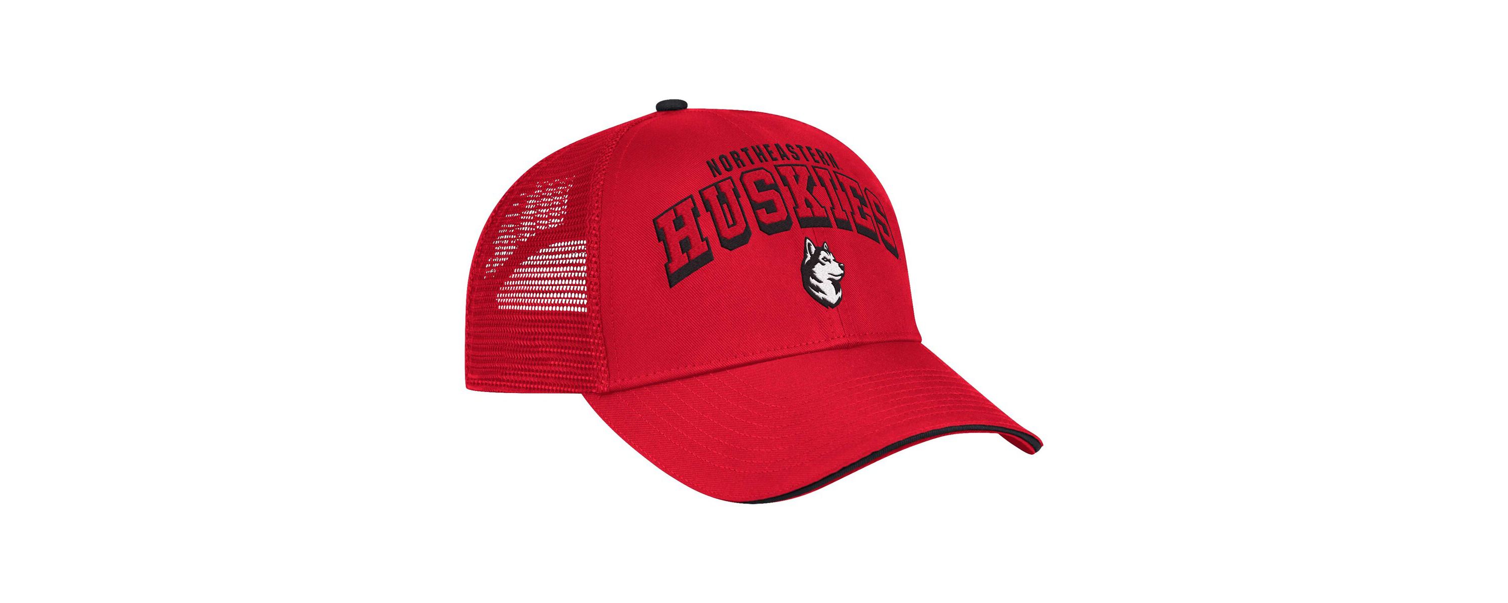NCAA Northeastern Huskies Wyatt Primary Team Trucker Adjustable Hat