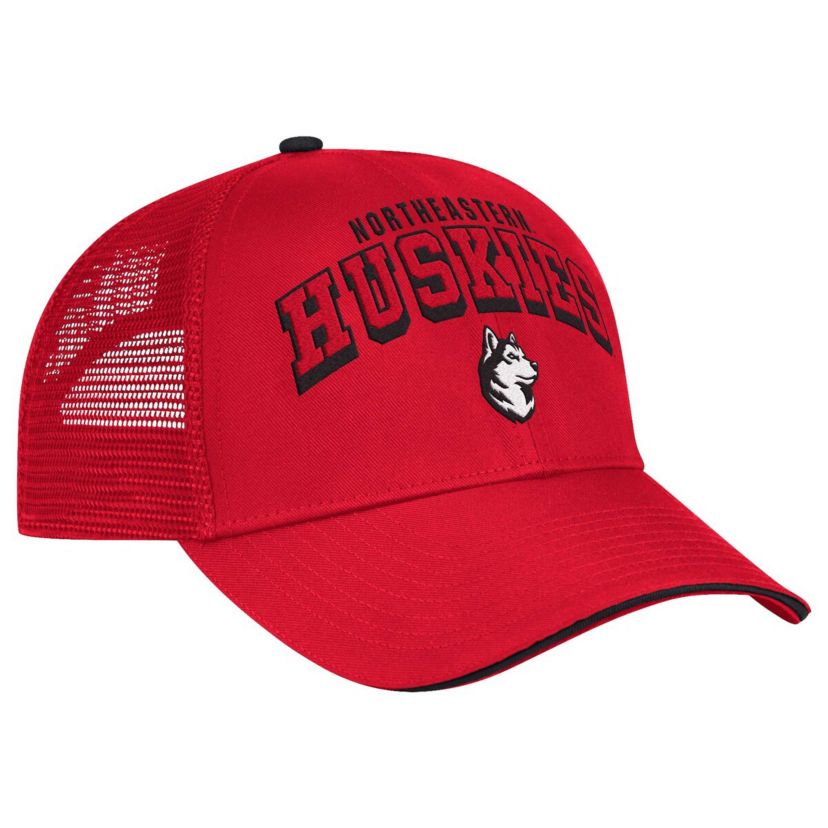 NCAA Northeastern Huskies Wyatt Primary Team Trucker Adjustable Hat