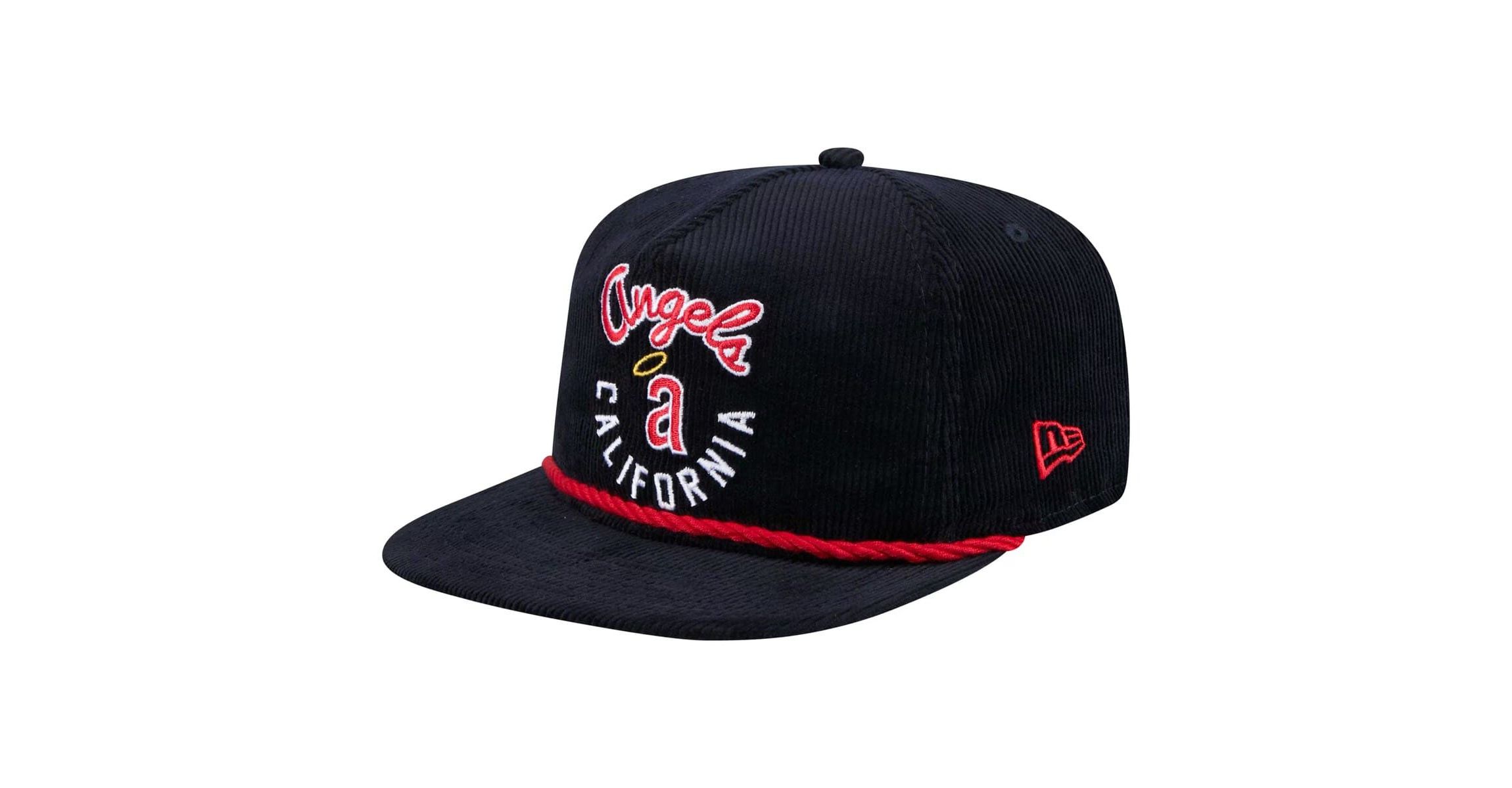 Cooperstown Teams California Angels Cooperstown Collection Full Circle Corduroy Golfer Adjustable Hat