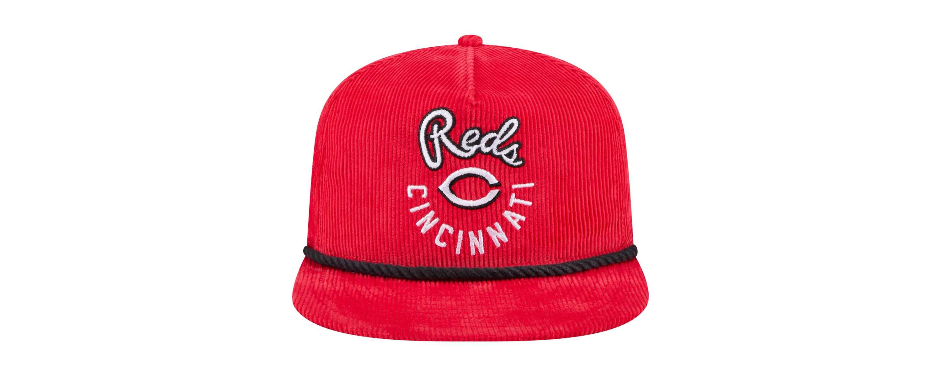 MLB Cincinnati Reds Full Circle Corduroy Golfer Adjustable Hat