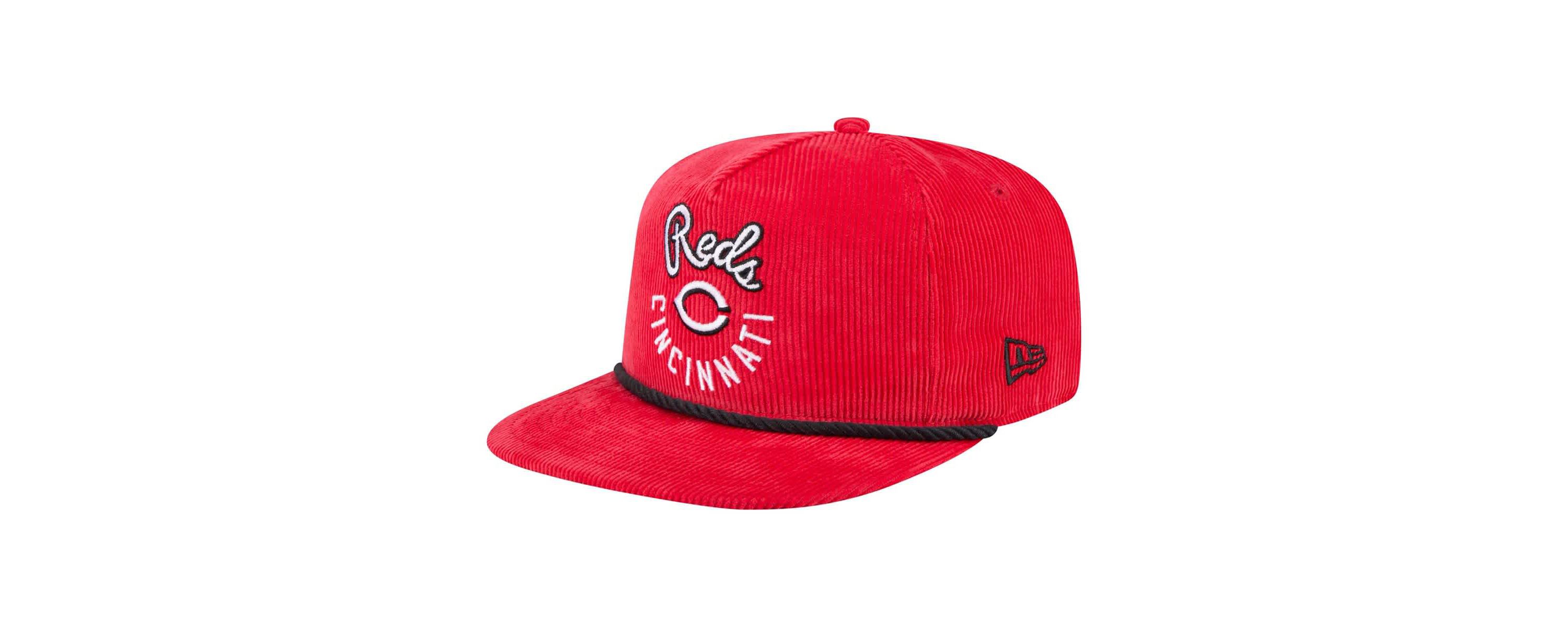 MLB Cincinnati Reds Full Circle Corduroy Golfer Adjustable Hat