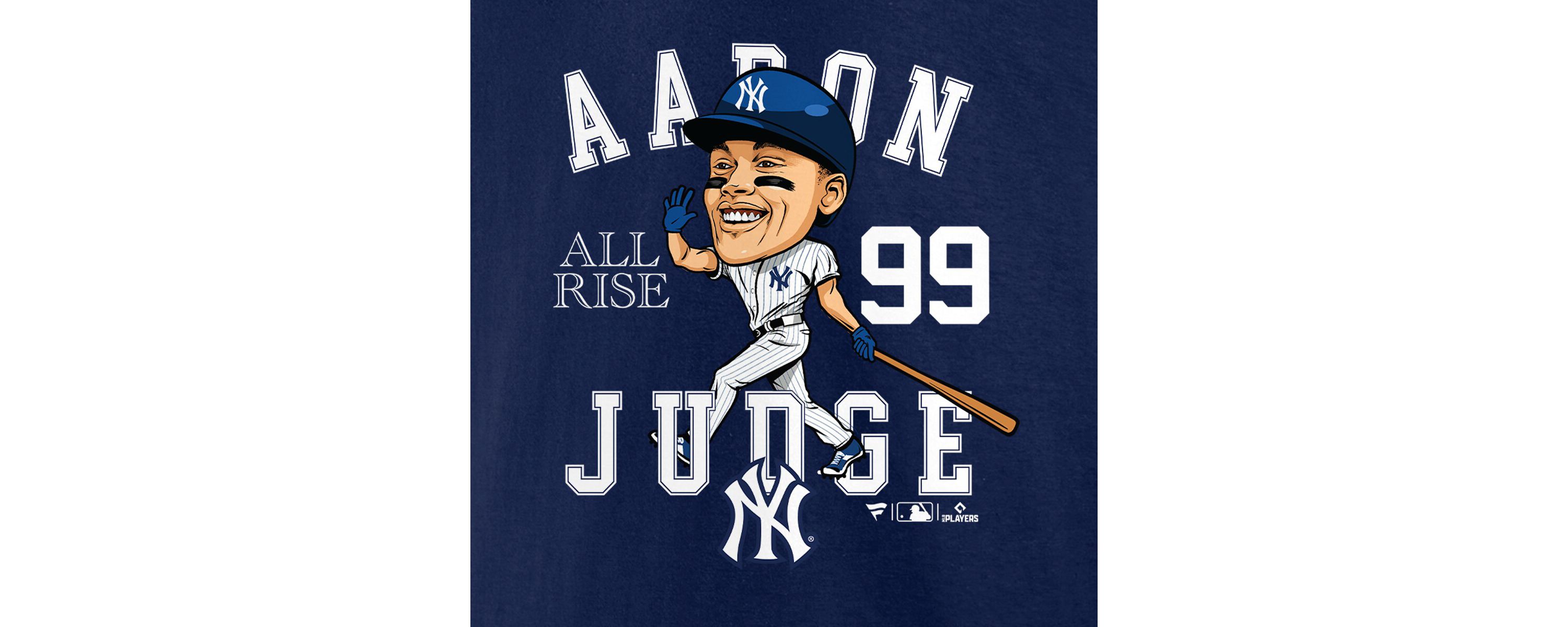 MLB Fanatics Aaron Judge New York Yankees Hometown Caricature T-Shirt
