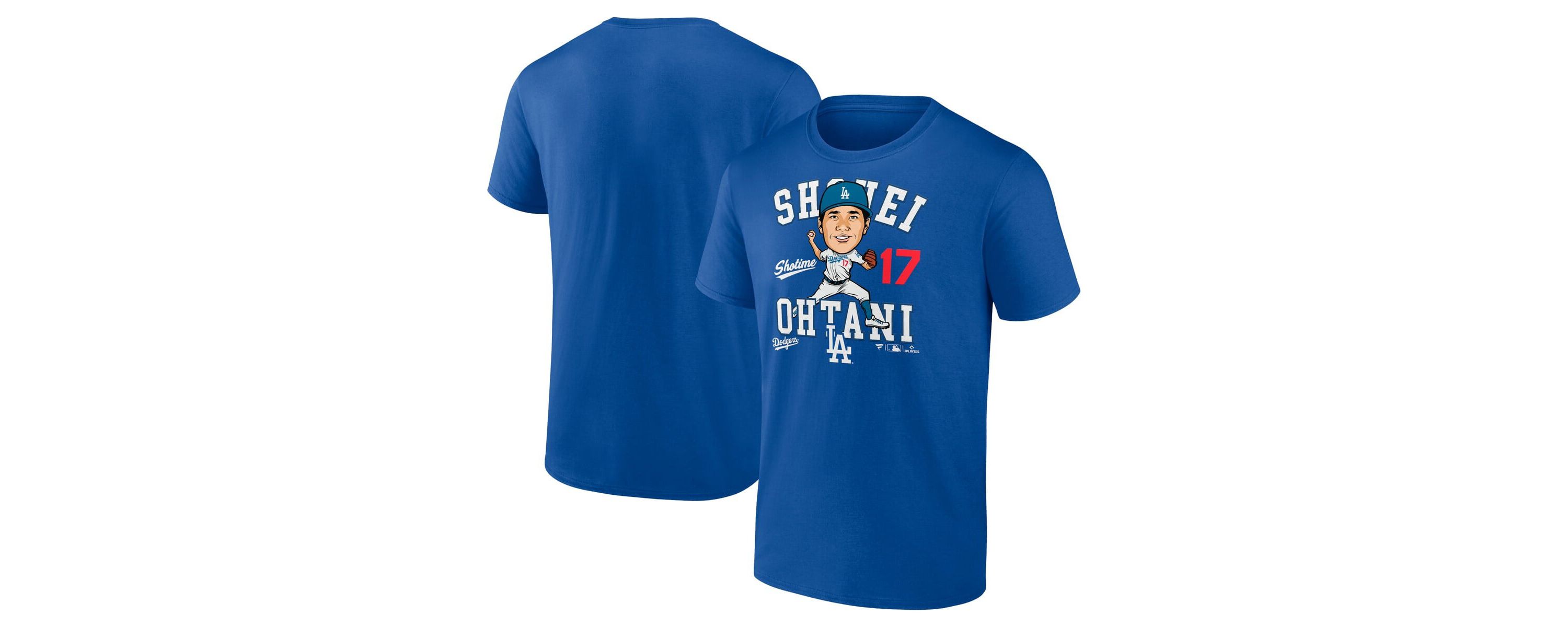 MLB Fanatics Shohei Ohtani Los Angeles Dodgers Hometown Caricature T-Shirt