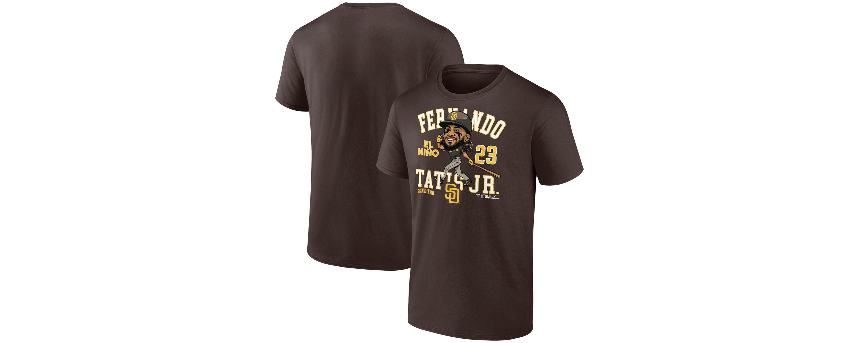 MLB Fanatics Fernando Tatis Jr. San Diego Padres Hometown Caricature T-Shirt