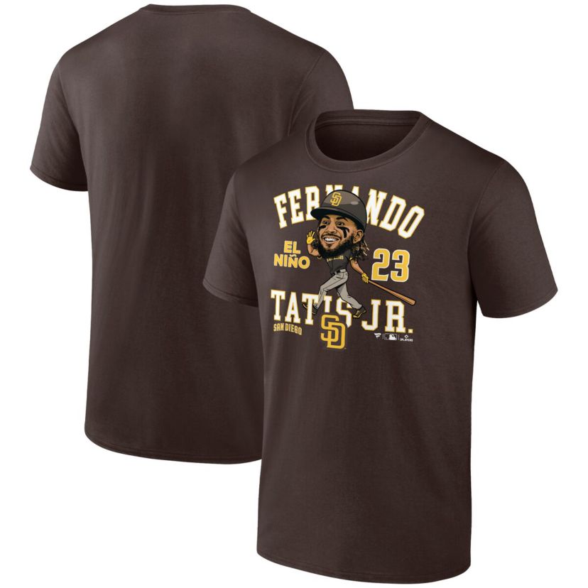 MLB Fanatics Fernando Tatis Jr. San Diego Padres Hometown Caricature T-Shirt