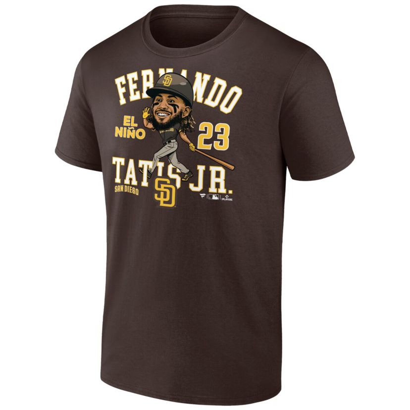 MLB Fanatics Fernando Tatis Jr. San Diego Padres Hometown Caricature T-Shirt