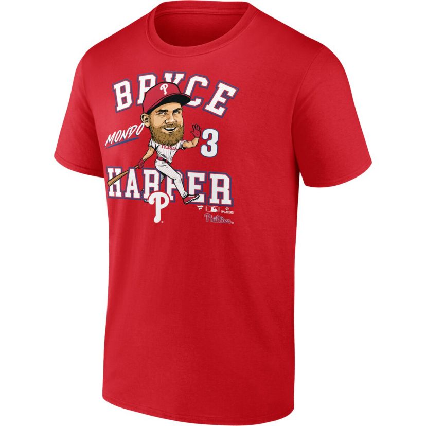 MLB Fanatics Bryce Harper Philadelphia Phillies Hometown Caricature T-Shirt