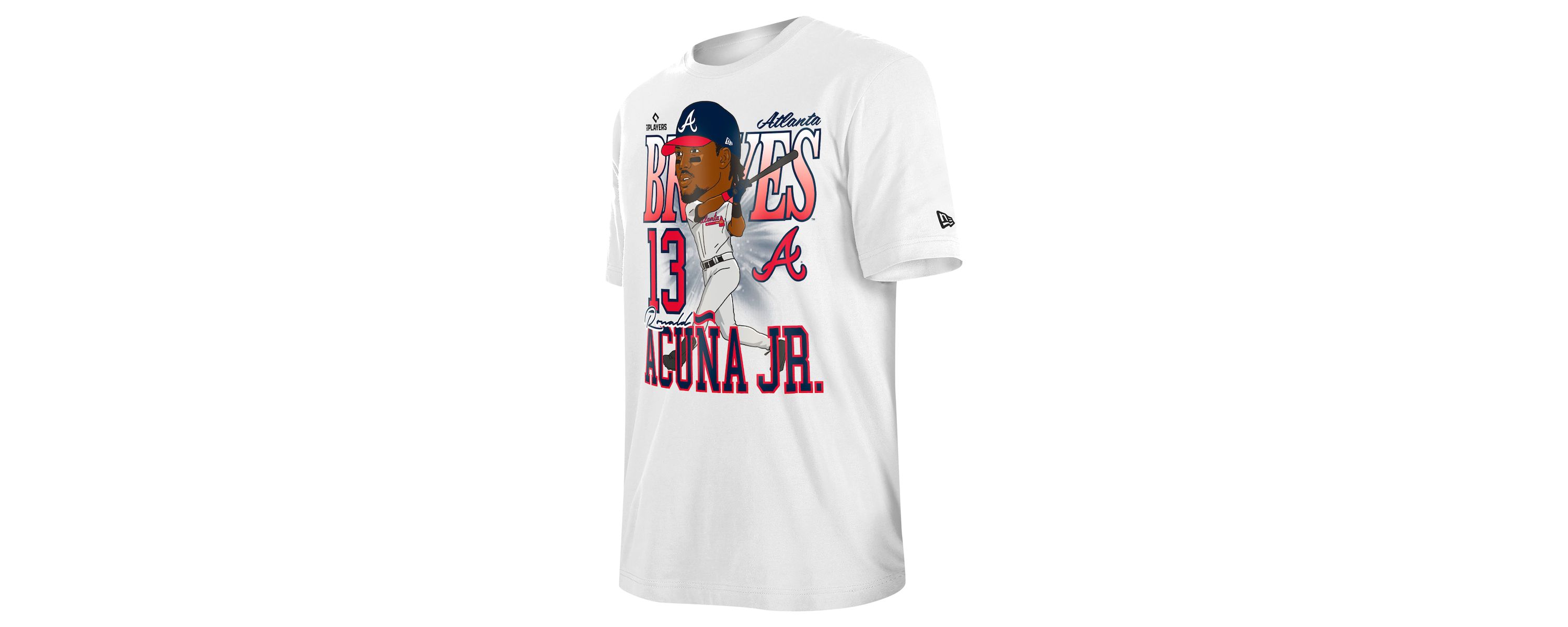 MLB Ronald Acuña Jr. Atlanta Braves Caricature T-Shirt