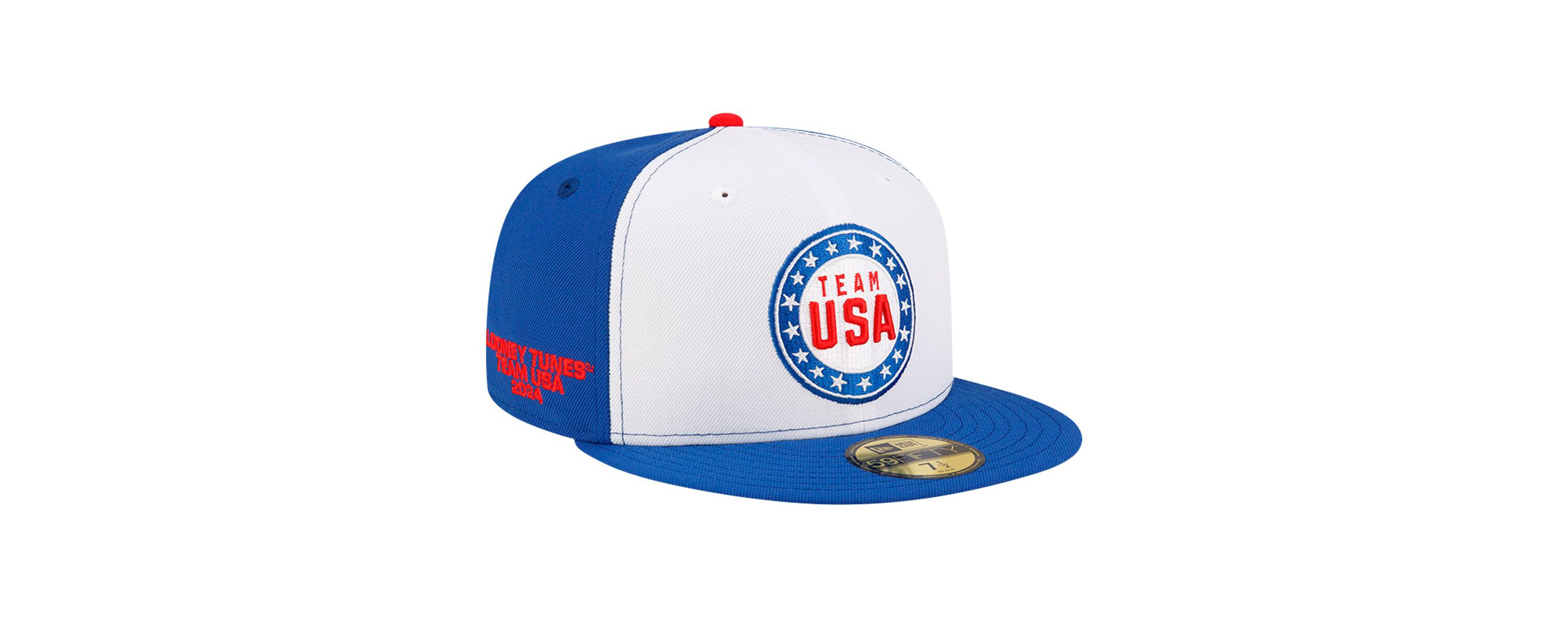 Olympics White/Blue Looney Tunes x Team USA Circle 59FIFTY Fitted Hat