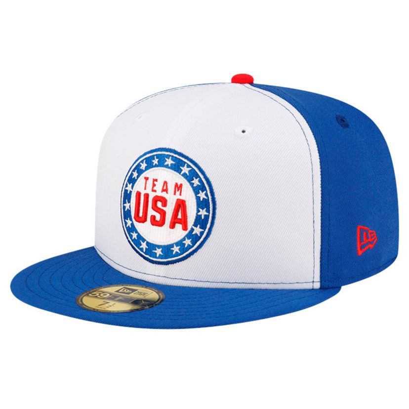 Olympics White/Blue Looney Tunes x Team USA Circle 59FIFTY Fitted Hat