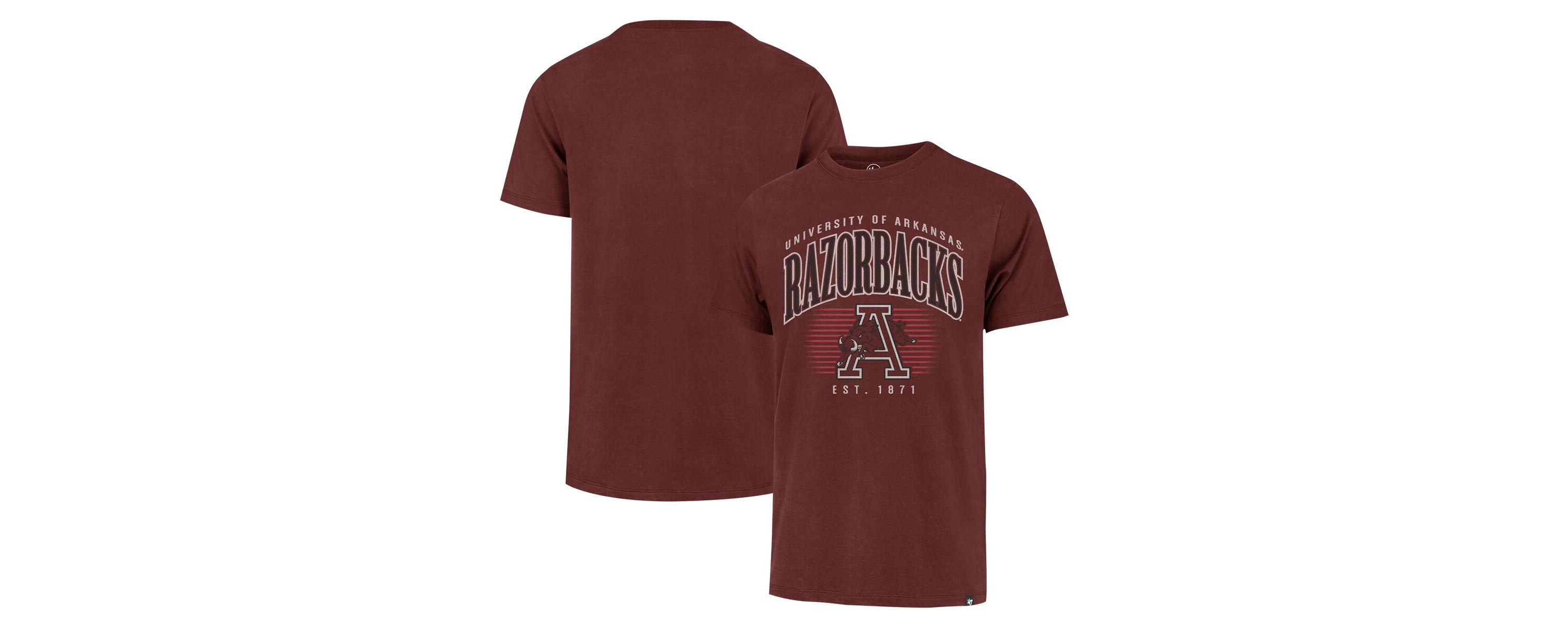 NCAA Arkansas Razorbacks Double Header Franklin T-Shirt
