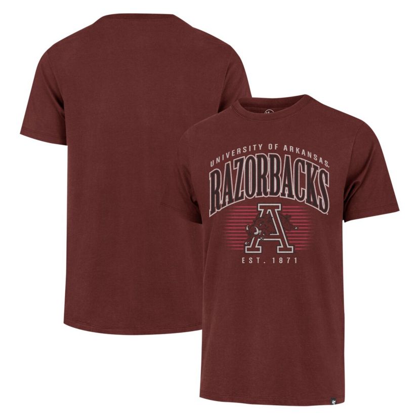 NCAA Arkansas Razorbacks Double Header Franklin T-Shirt