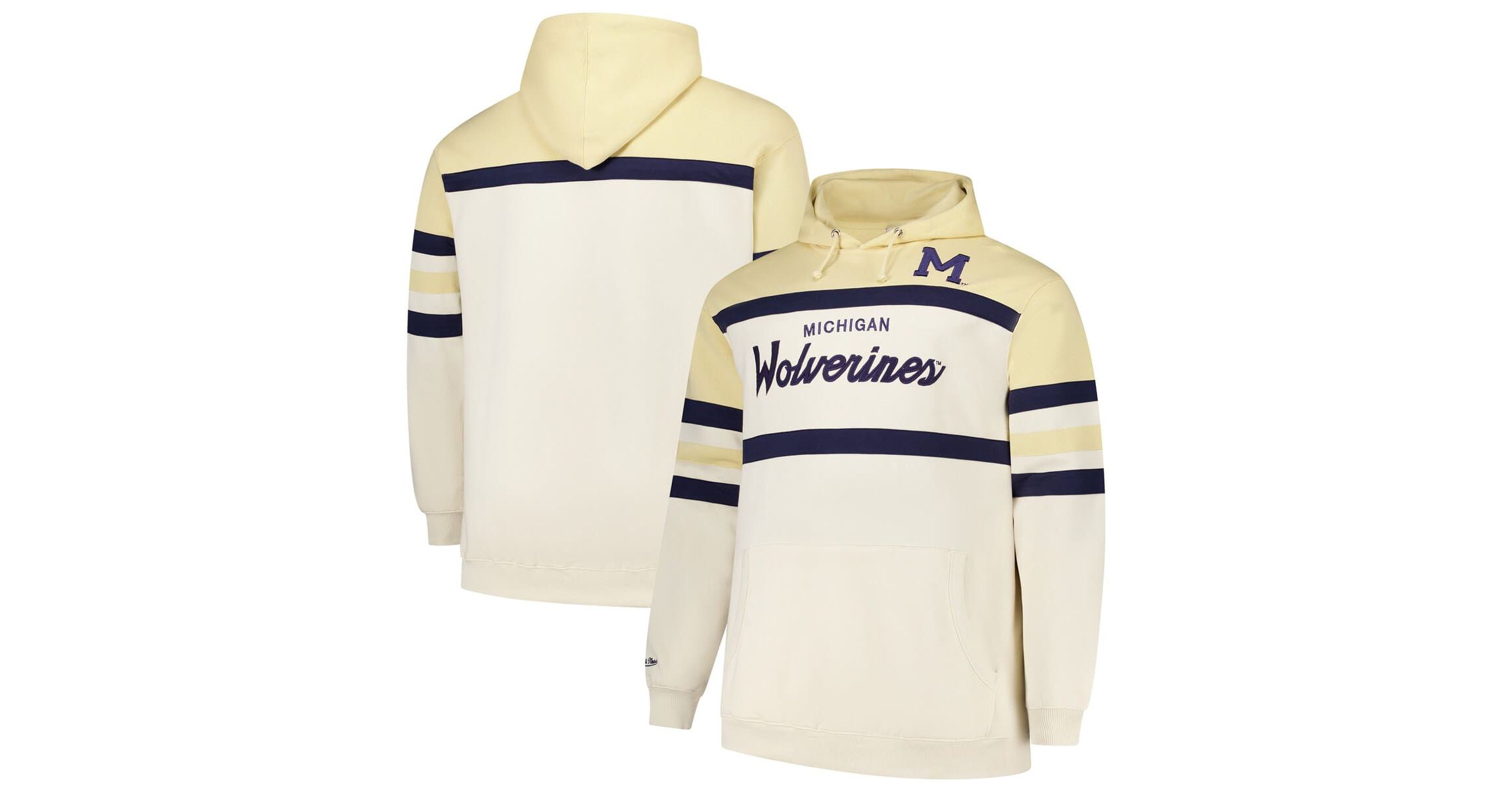 NCAA Michigan Wolverines Big & Tall Head Coach Pullover Hoodie