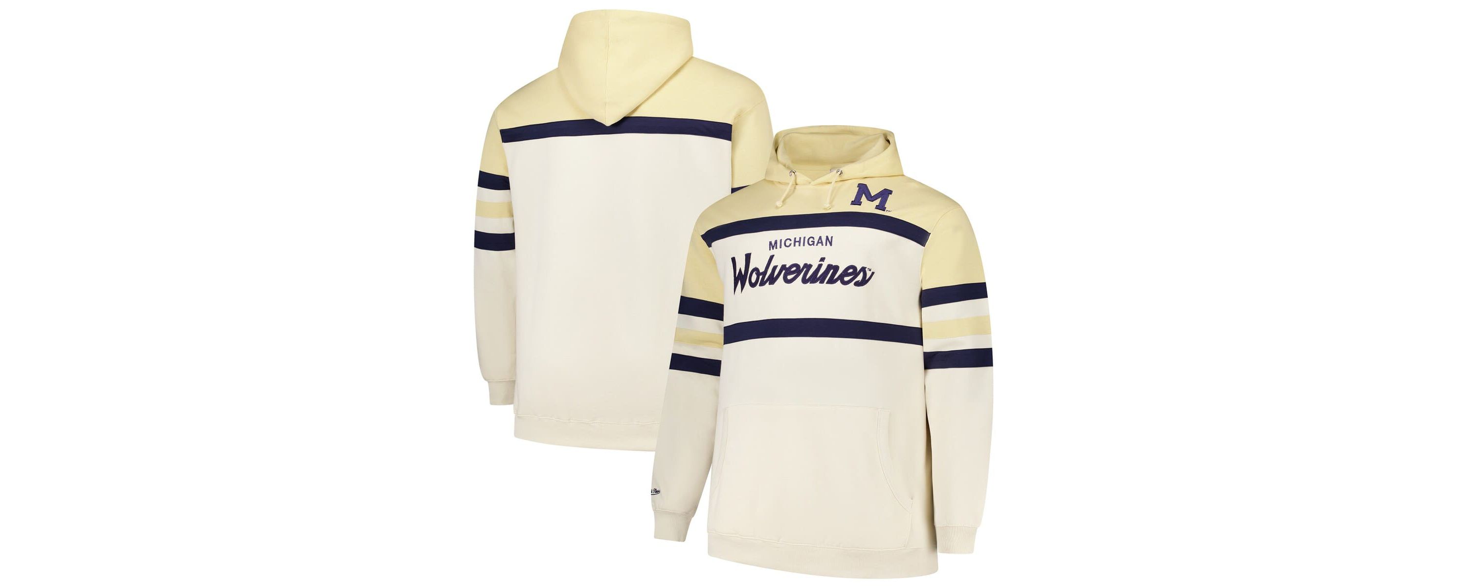 NCAA Michigan Wolverines Big & Tall Head Coach Pullover Hoodie