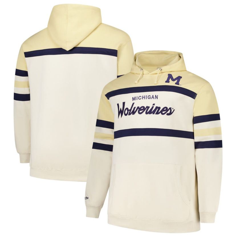 NCAA Michigan Wolverines Big & Tall Head Coach Pullover Hoodie