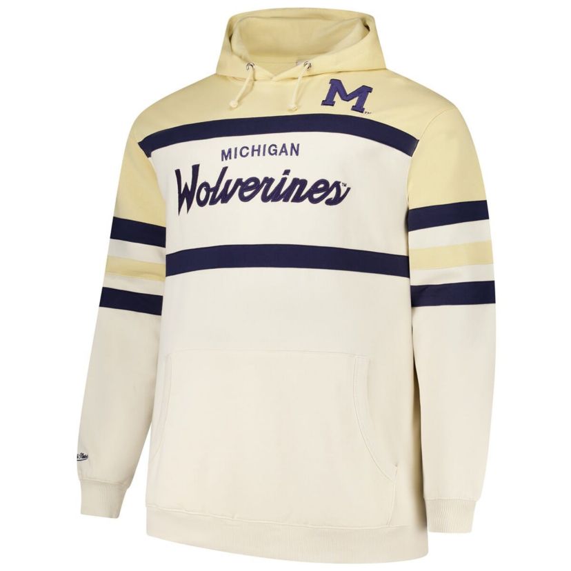NCAA Michigan Wolverines Big & Tall Head Coach Pullover Hoodie