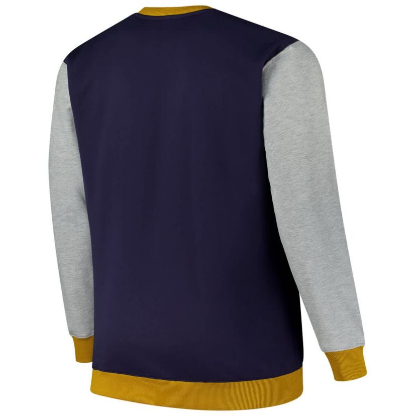 NCAA Fanatics Notre Dame Fighting Irish Contrast Sleeve Large Chest Big & Tall Pullover Sweatshirt