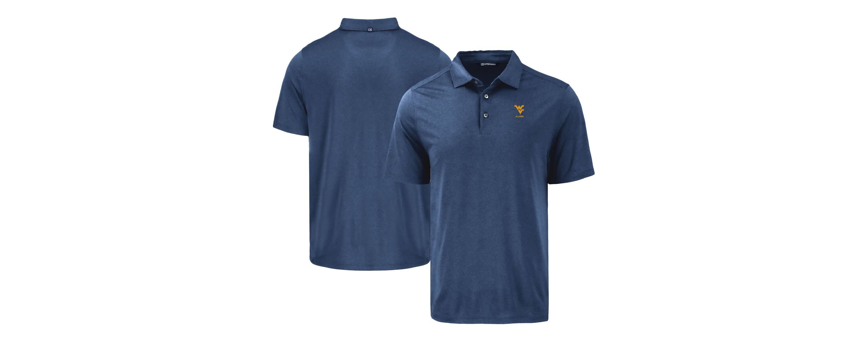 NCAA West Virginia Mountaineers Coastline Epic Comfort Eco Recycled Polo