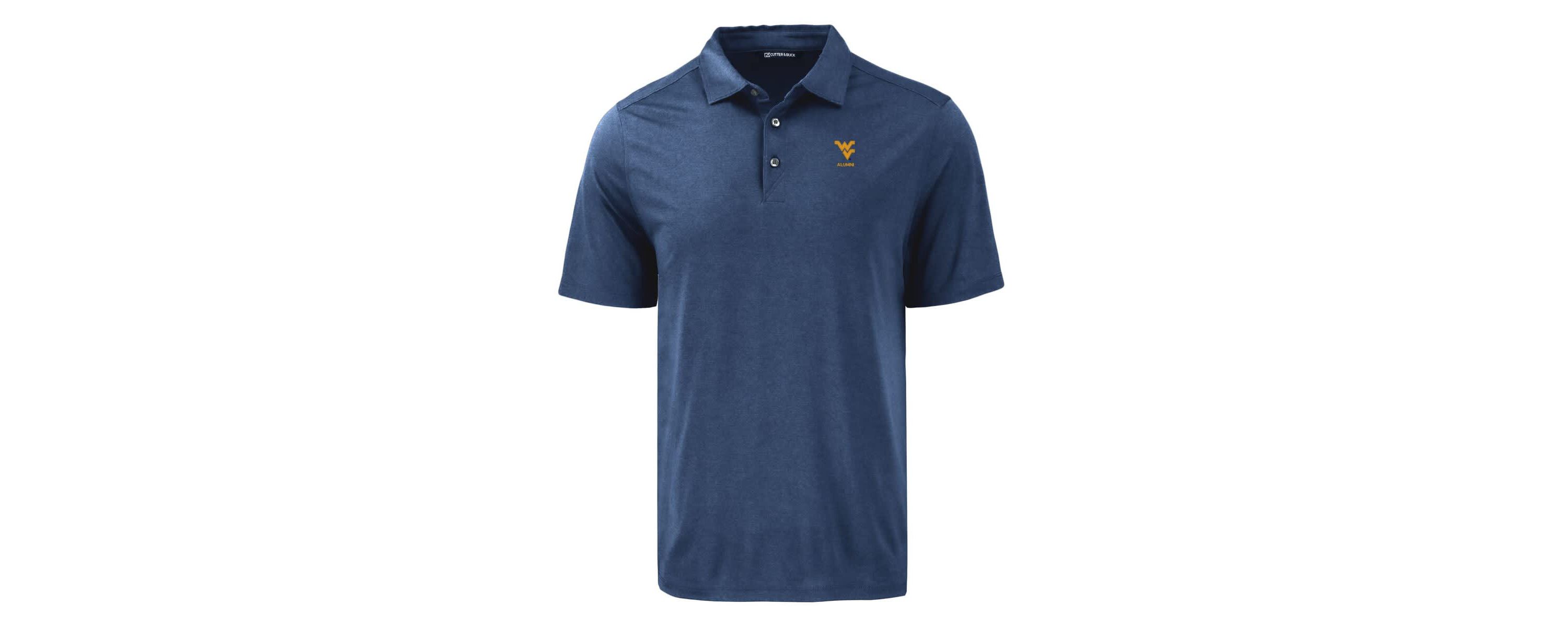NCAA West Virginia Mountaineers Coastline Epic Comfort Eco Recycled Polo