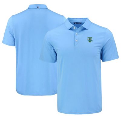 Cutter & Buck Men's Tulane Green Wave NCAA Light Tulane Wave Coastline Epic Comfort Eco Recycled Polo