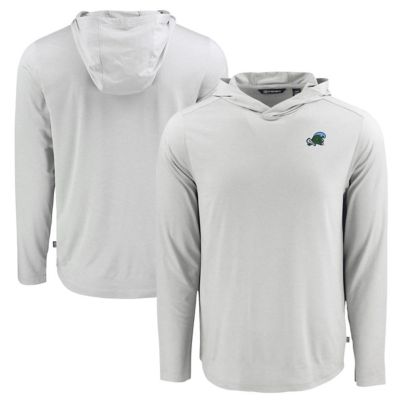 Cutter & Buck Men's Tulane Green Wave NCAA Tulane Wave Coastline Epic Comfort Eco Recycled Long Sleeve Hoodie T-Shirt