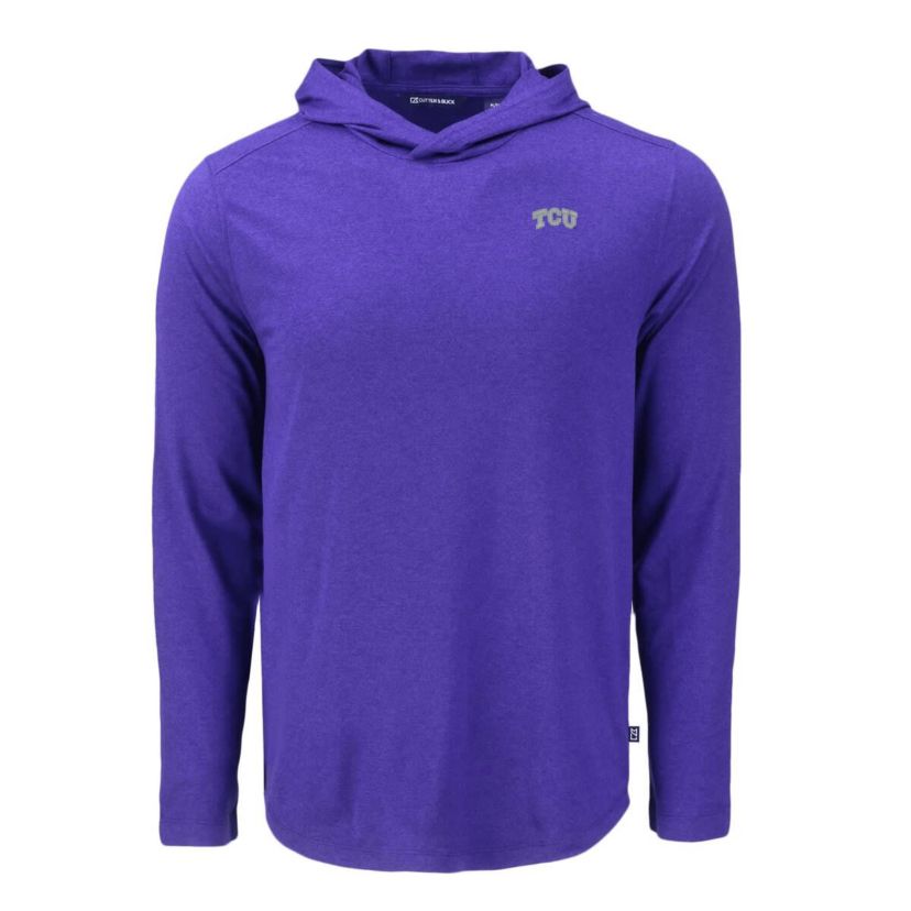 NCAA TCU Horned Frogs Coastline Epic Comfort Eco Recycled Long Sleeve Hoodie T-Shirt