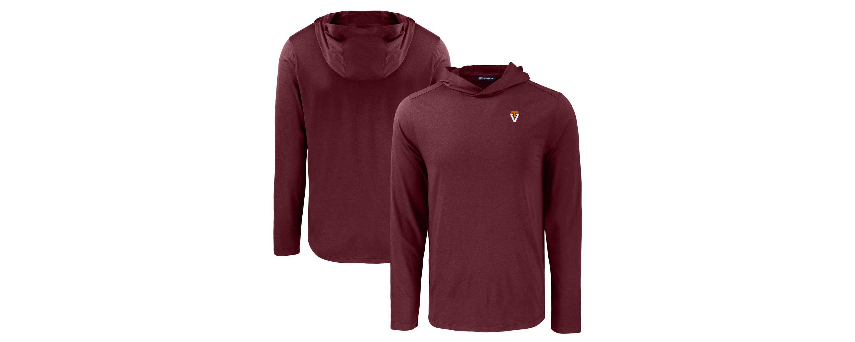 NCAA Virginia Tech Hokies Coastline Epic Comfort Eco Recycled Long Sleeve Hoodie T-Shirt