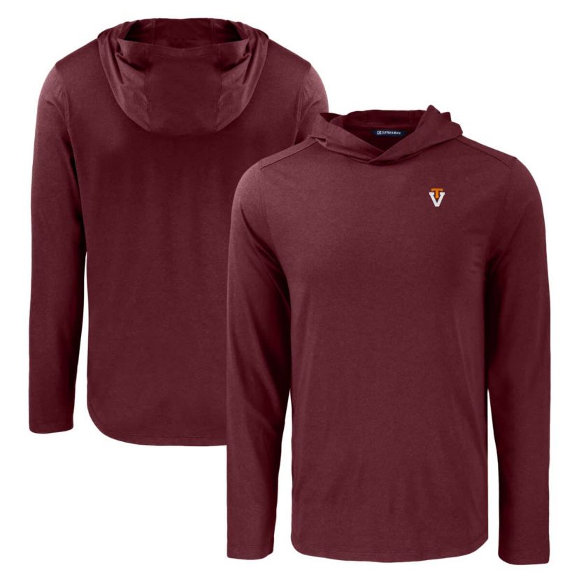 NCAA Virginia Tech Hokies Coastline Epic Comfort Eco Recycled Long Sleeve Hoodie T-Shirt
