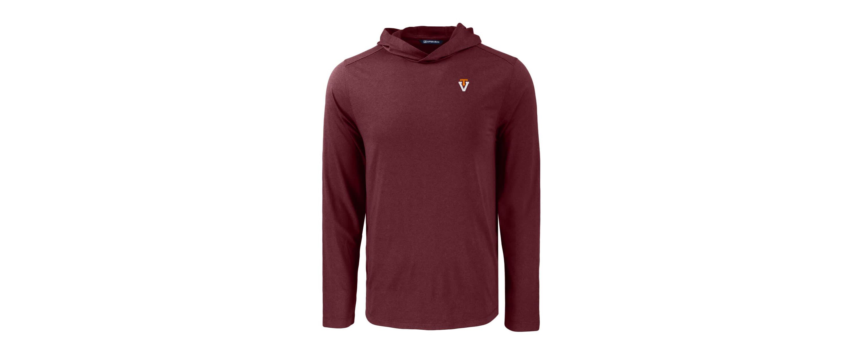 NCAA Virginia Tech Hokies Coastline Epic Comfort Eco Recycled Long Sleeve Hoodie T-Shirt