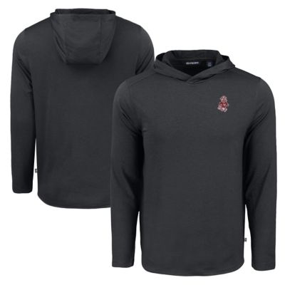 Cutter & Buck Men's NCAA Washington State Cougars Coastline Epic Comfort Eco Recycled Long Sleeve Hoodie T-Shirt, Black, 3XL