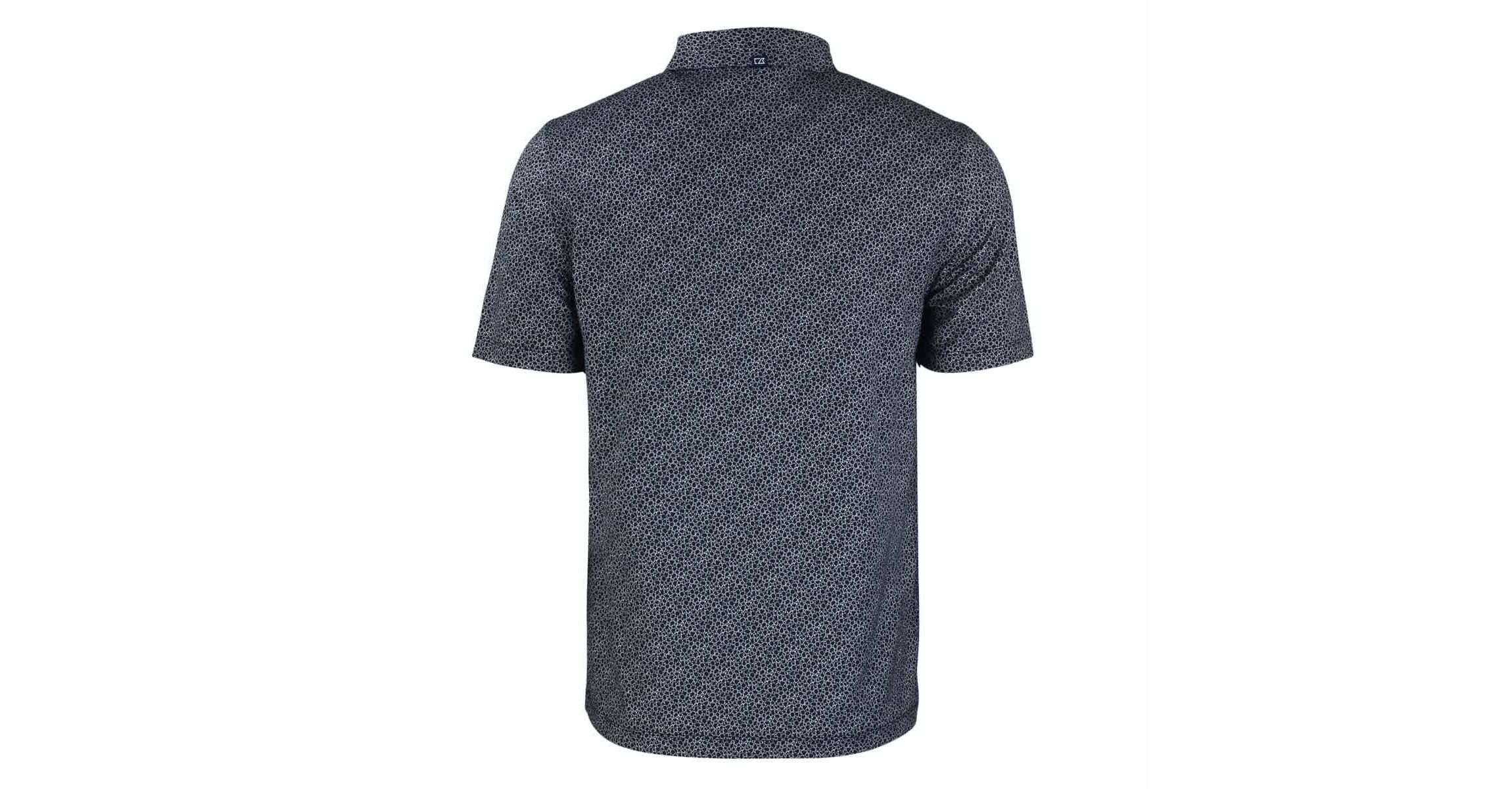 NCAA Nebraska Huskers Pike Eco Pebble Print Stretch Recycled Polo
