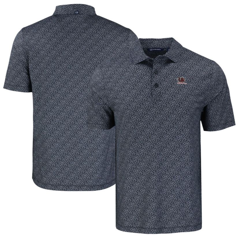 NCAA South Carolina Gamecocks Pike Eco Pebble Print Stretch Recycled Polo