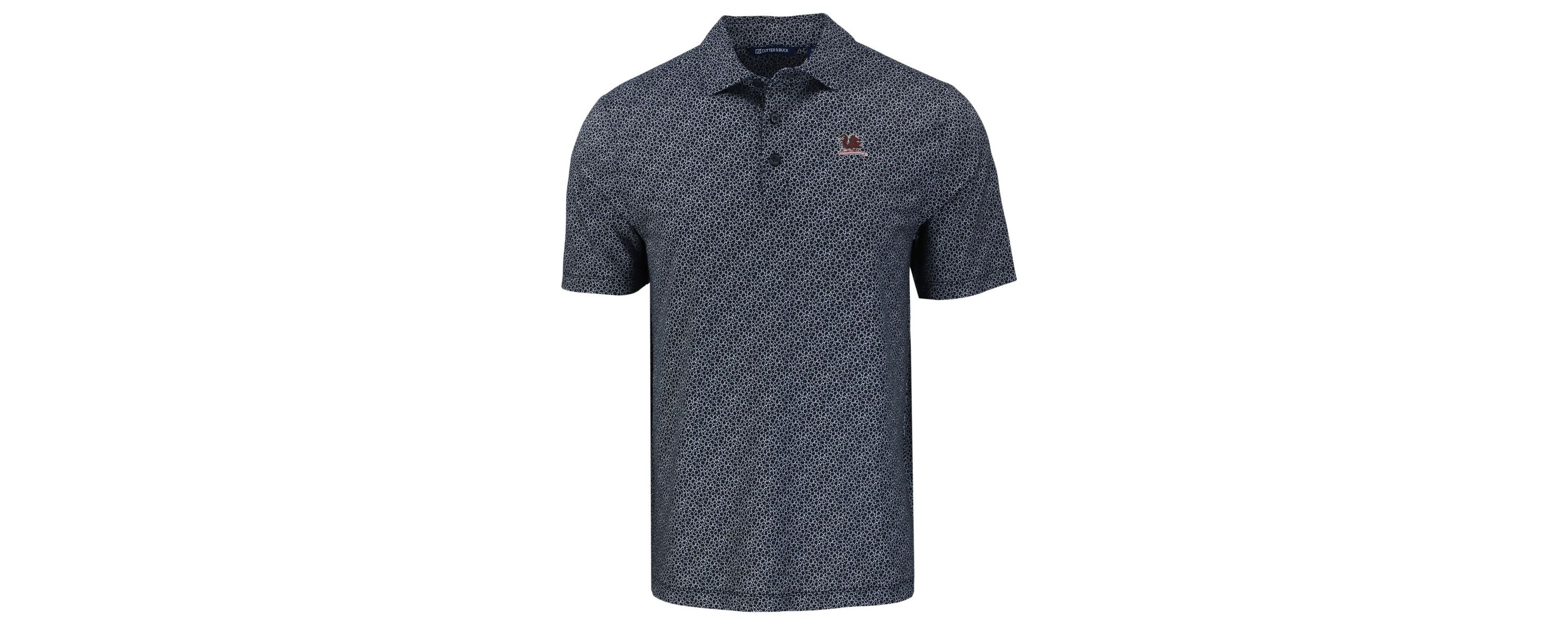NCAA South Carolina Gamecocks Pike Eco Pebble Print Stretch Recycled Polo