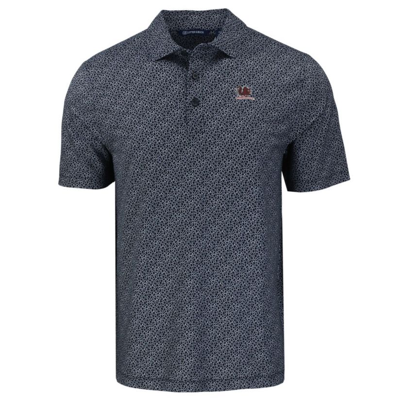 NCAA South Carolina Gamecocks Pike Eco Pebble Print Stretch Recycled Polo
