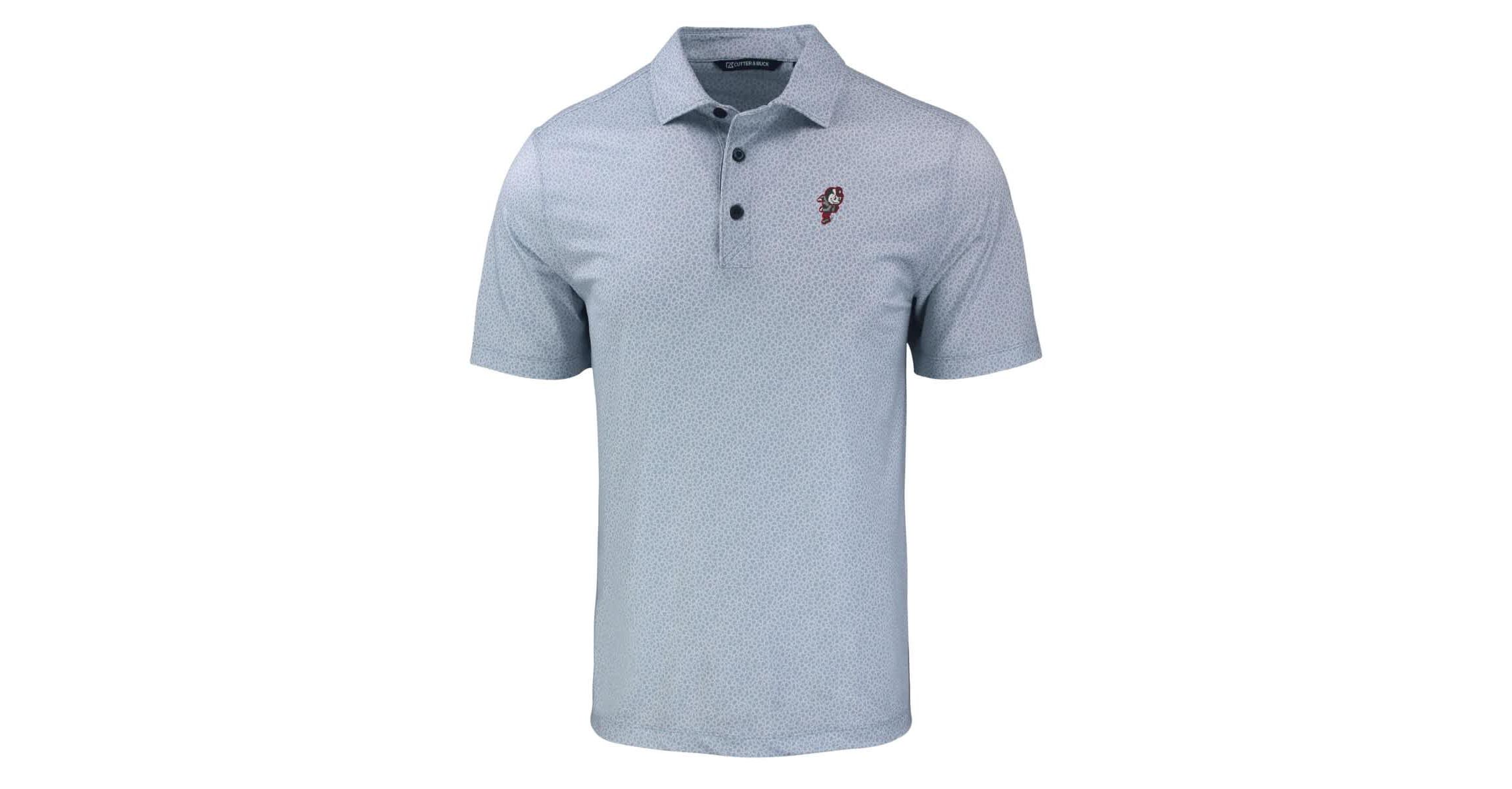 NCAA Ohio State Buckeyes Pike Eco Pebble Print Stretch Recycled Polo