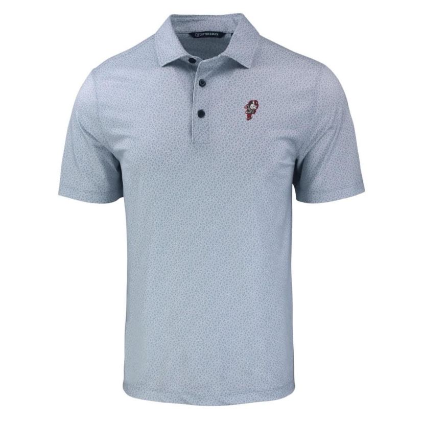 NCAA Ohio State Buckeyes Pike Eco Pebble Print Stretch Recycled Polo