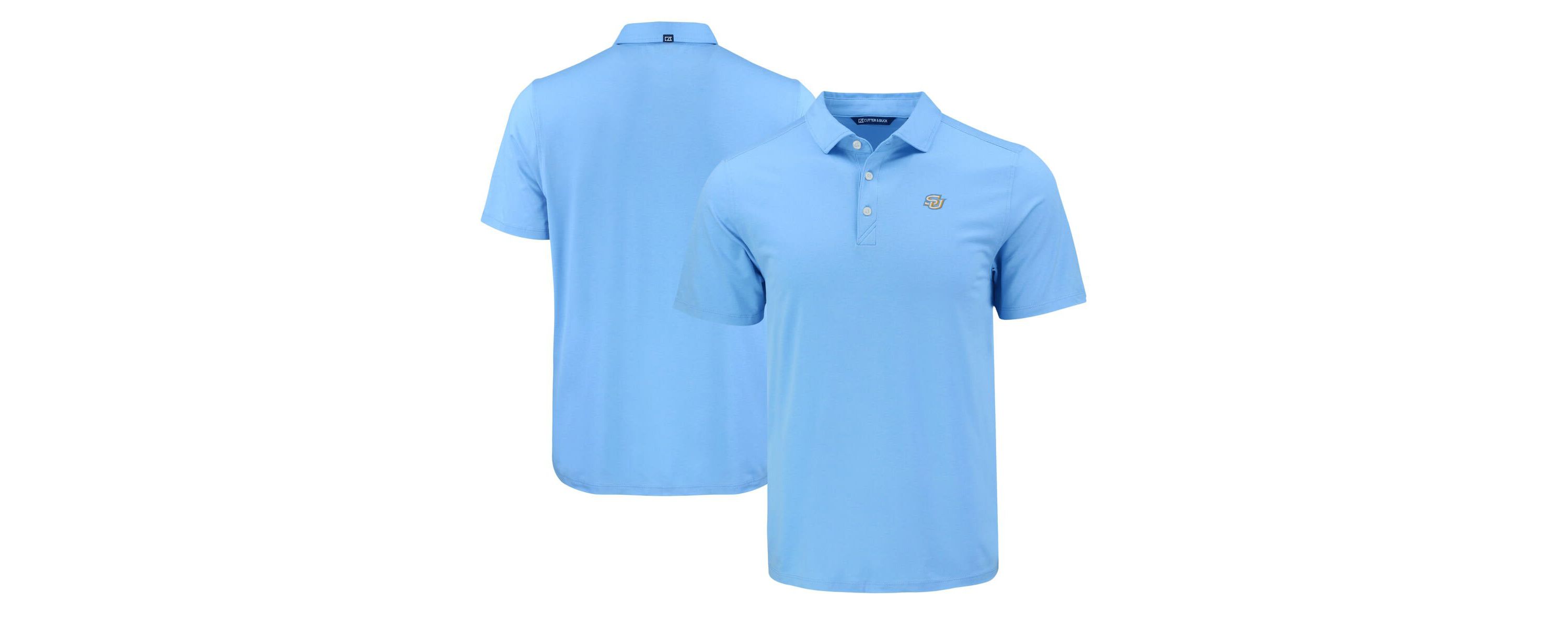 NCAA Light Southern University Jaguars Coastline Epic Comfort Eco Recycled Polo