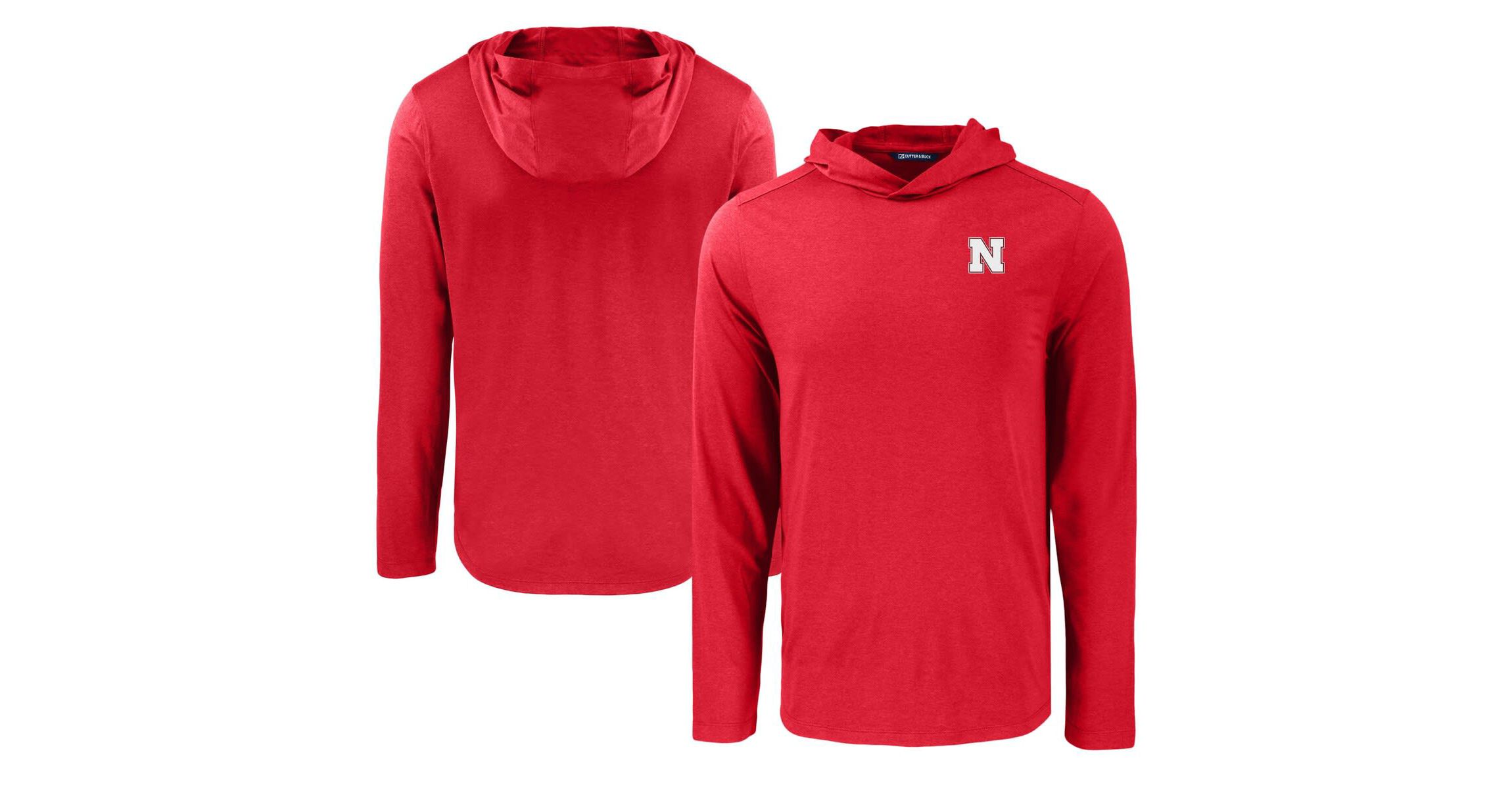 NCAA Nebraska Huskers Coastline Epic Comfort Eco Recycled Long Sleeve Hoodie T-Shirt