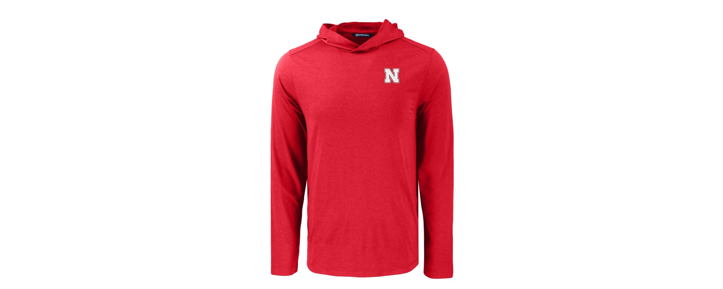 NCAA Nebraska Huskers Coastline Epic Comfort Eco Recycled Long Sleeve Hoodie T-Shirt