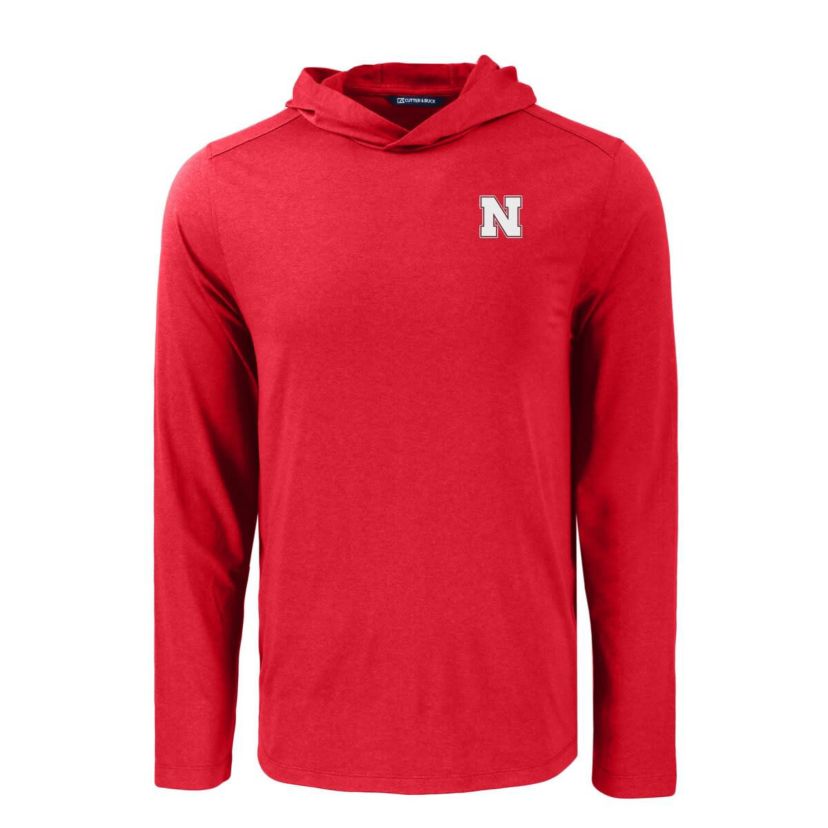 NCAA Nebraska Huskers Coastline Epic Comfort Eco Recycled Long Sleeve Hoodie T-Shirt