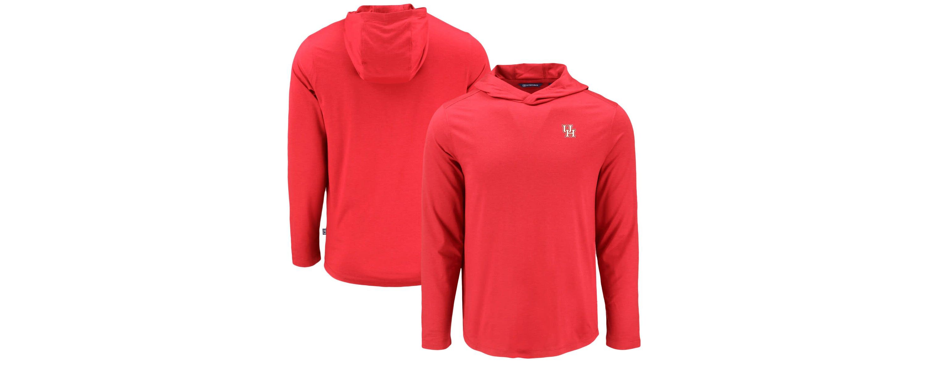 NCAA Houston Cougars Coastline Epic Comfort Eco Recycled Long Sleeve Hoodie T-Shirt