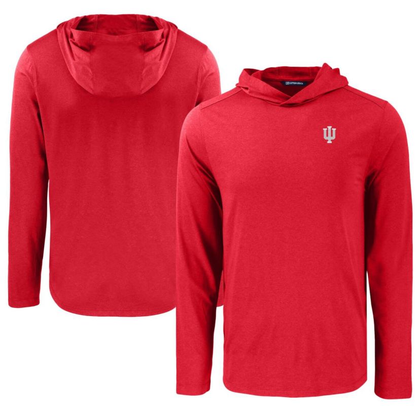 NCAA Indiana Hoosiers Coastline Epic Comfort Eco Recycled Long Sleeve Hoodie T-Shirt