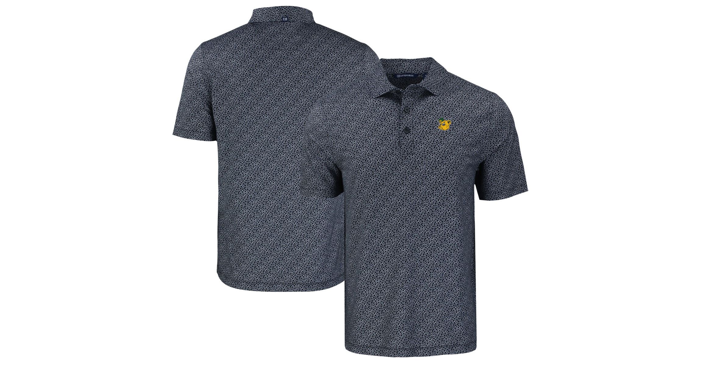 NCAA Baylor Bears Pike Eco Pebble Print Stretch Recycled Polo