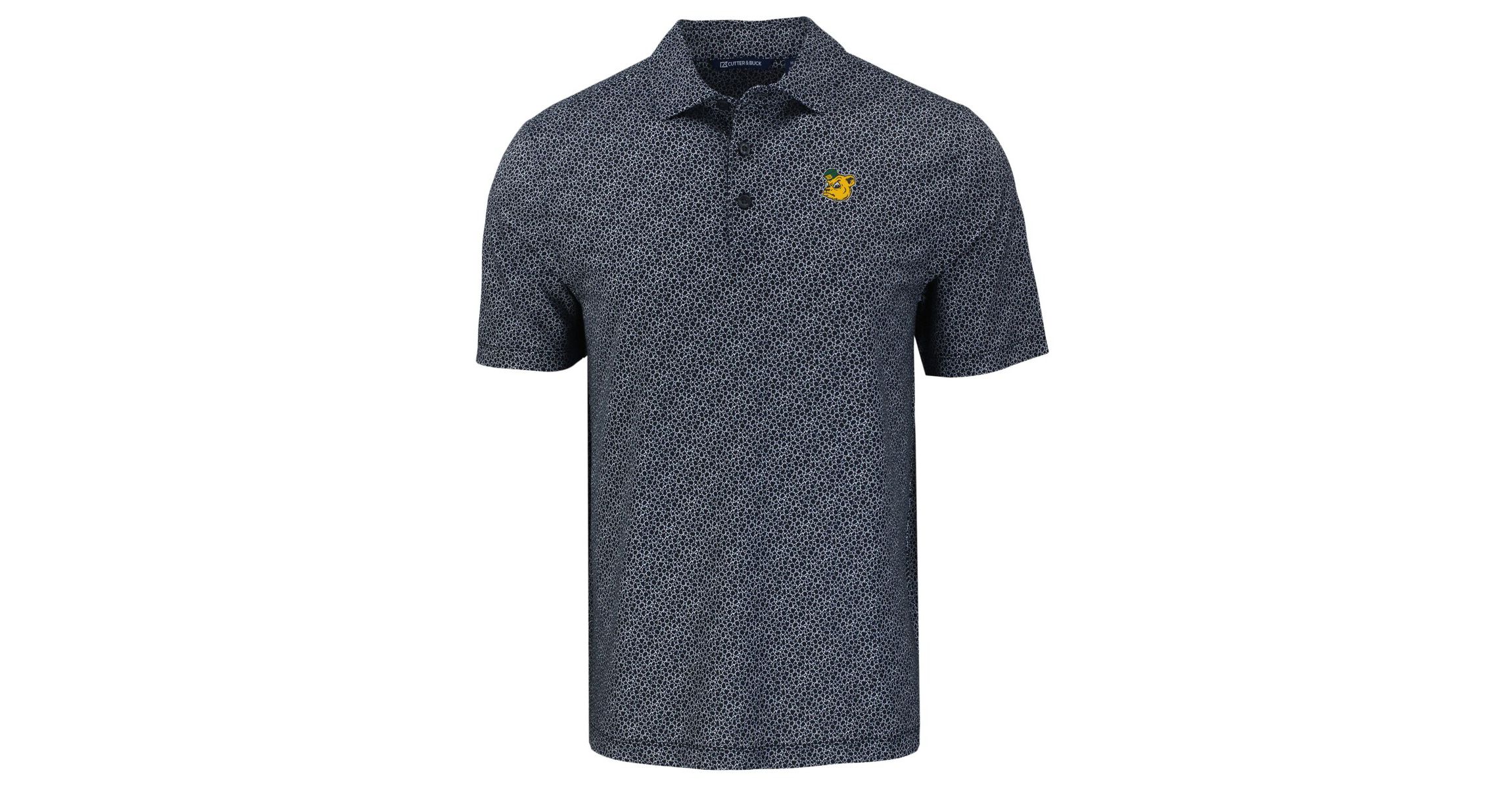 NCAA Baylor Bears Pike Eco Pebble Print Stretch Recycled Polo