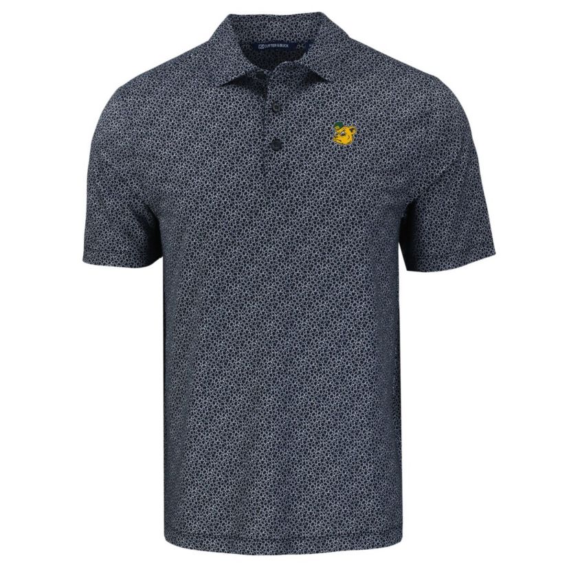 NCAA Baylor Bears Pike Eco Pebble Print Stretch Recycled Polo