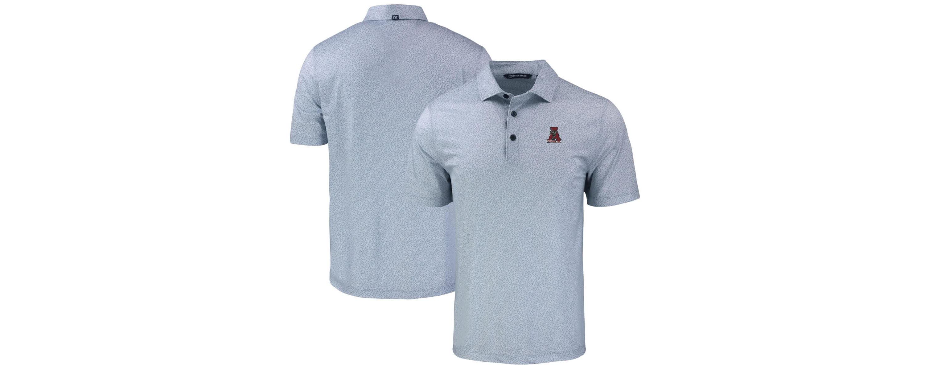 Alabama Crimson Tide NCAA Alabama Tide Pike Eco Pebble Print Stretch Recycled Polo